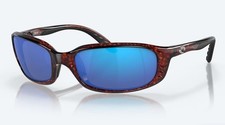 Brand New Costa Del Mar Brine Tortoise / Blue Mirror Polarized 580P - NEW