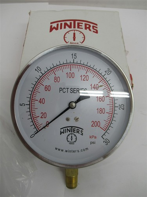 #ad Winters PCT321 4.5quot; 0 30 PSI 1 4quot; NPT Bottom Contractor Pressure Gauge $30.00