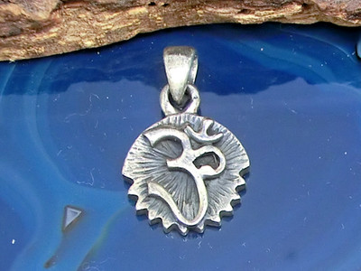 Om Aum Anhänger 925 Sterling Silber Mantra Buddhismus Hinduismus