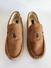 Polo Ralph Lauren Men s Chaise Chestnut Moccasin Slipper Size XL 13-14 Brand New