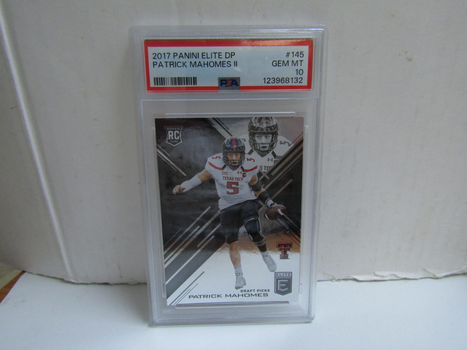 PSA 10 2017 Panini Elite DP #145 Patrick Mahomes RC Texas Tech
