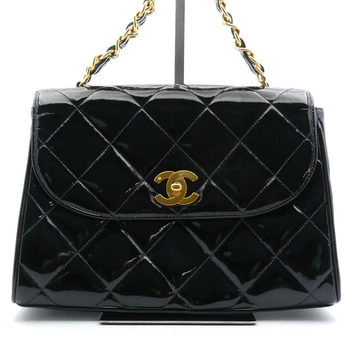 Chanel Matelasse Enamel Coco Turnlock Chain Hand Bag r0_0511 | eBay