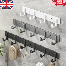 Key Coat Clothes Door Holder Rack Hook Wall Mounted Hanger 3/5/7 Hooks Aluminum