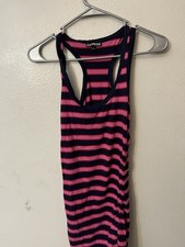 Express Dress Striped Ruched Racerback Tank Size Small