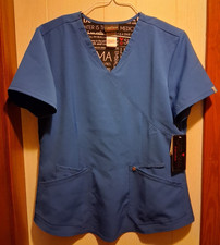 Careisma Scrub Top Shirt Size XL Extra Large Color ROY Blue V-Neck Certainty NEW
