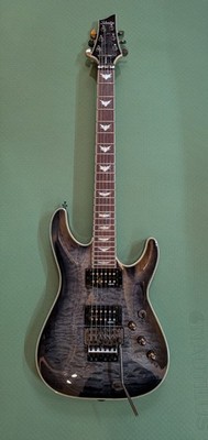 Schecter Guitar Research Omen Extreme-6 FR Electric Guitar See-Thru Black