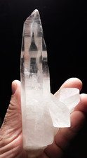 Big! Translucent ! 100% Natural LEMURIAN Quartz Crystal Cluster Brazil 335gr