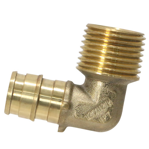 25 Pack XFITTING 1/2" Pex A x 1/2" Male Elbow, Expansion MNPT Elbow, Lead Free