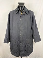Barbour Mens Border Vintage Blue Waxed Cotton...