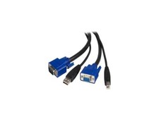 StarTech.com 6 ft. USB VGA 2-in-1 KVM Switch Cable SVUSB2N1 6