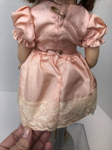 15” Vintage Horsman Hard Plastic Doll 1940’s All Original Brunette Mohair #ME - Picture 19 of 21