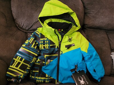 Spyder Mini Ambush Snow Jacket Kids Boys Size 2 Full Zip Thinsulate NEW