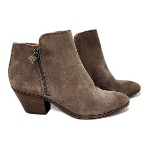 Frye Suede Double Zip Ankle Boots Womens Size  9 - image 1