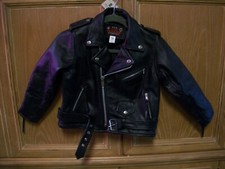 P.I.D Paragon Leather Motocycle Biker Jacket XXL Youth Kids Unisex USA