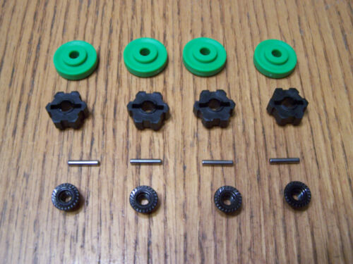 Fits Traxxas 1/10 Wide-Maxx 17mm Wheel Hexes Green Washers Hex Hub Pin Nut 89086 - Picture 2 of 2