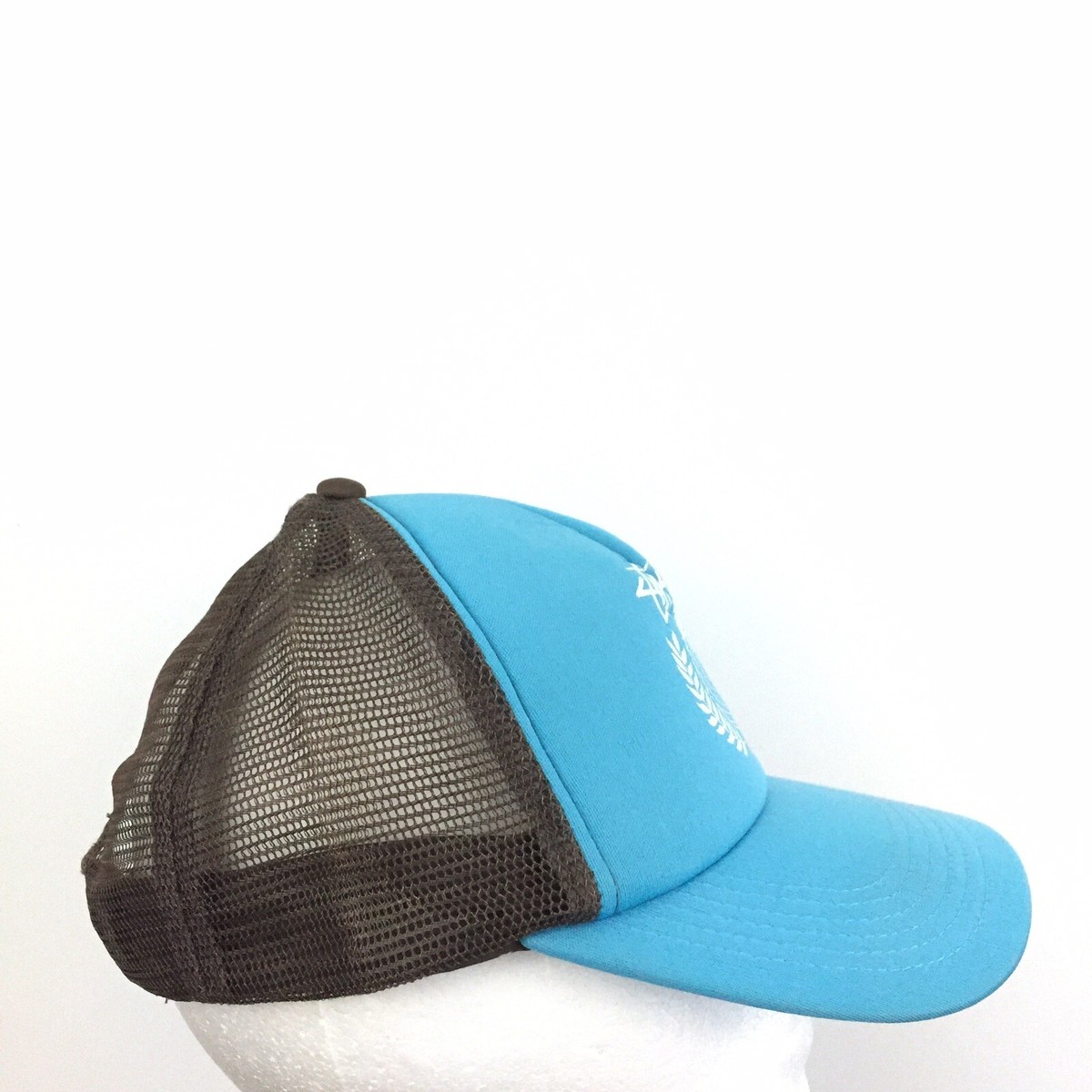 Stussy World Hat Spell Out Logo Mesh Snap Back Trucker