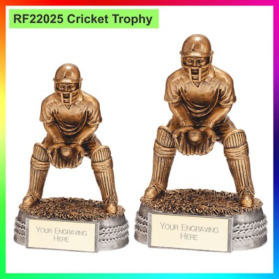 CRICKET TROPHY - Centurion Award - KOSTENLOSE GRAVUR im Wert von ?6,99, Wicket Keeper