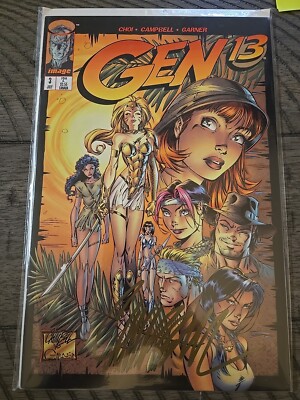 Gen 13 #3 - Signed By J. Scott Campbell w/ COA (Image Comics, 1995) - CS9665