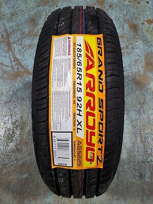 2 New Arroyo Grand Sport 2 185/65R15 92H All Season Tires 55000 MILE Warranty