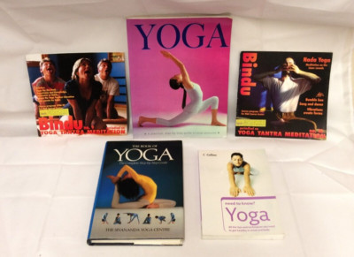 5x Yoga Books - Yoga Book of Yoga 2x Bindu Paperbacks Collins Need To Know? Yoga