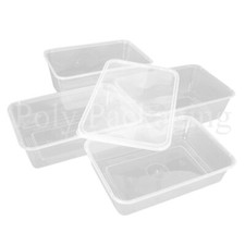 Disposable Reusable MICROWAVE FOOD CONTAINERS(Any Size/Qty) and LIDS Food Safe