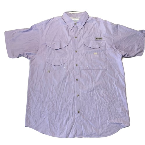 Columbia PFG Men Sz Large Fishing Shirt 