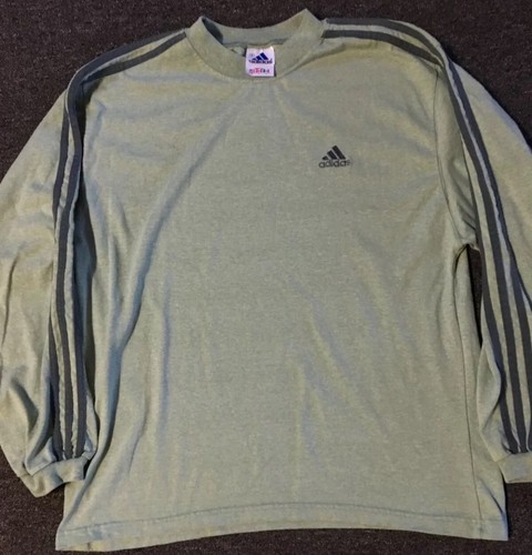 Vtg 90s Adidas Striped Long Sleeve 