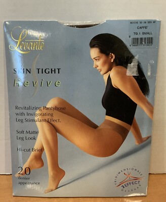 Levante Skin Tight Revive Pantyhose Caffe  Small New Made In Italy