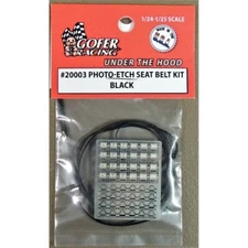 Gofer Racing 1:24-1:25 Photo-Etch Black Seatbelt 20003