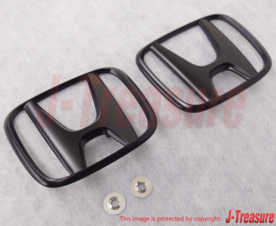 #ad HONDA S2000 S2K AP1 AP2 Front amp; Rear Semi Glossy Black quot;Hquot; Emblem Badge Set $187.60
