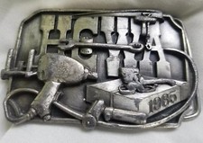 HCWA Belt Buckle Hesston Assembler Packager 1985 Siskiyou Vintage Workers