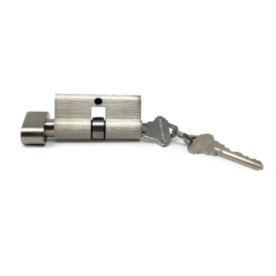 Premier Lock EUR1 Single Cylinder European Profile Deadbolt Satin Nickel 60mm