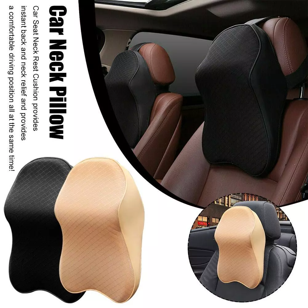 Car Seat Headrest Pad Memory Foam Pillow Head Neck Cushion Support