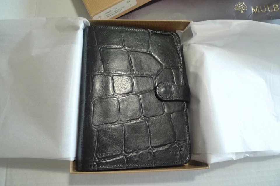 MULBERRY -  A6 AGENDA  PLANNER - MADE @ UK - BLACK CONGO LEATHER - RARELY USED - Image 2 of 4