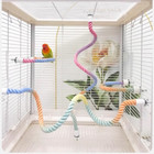 2Pcs Gradient Bird Rope Perch Stand Bird Cage Climbing Rope Toys Accessories of