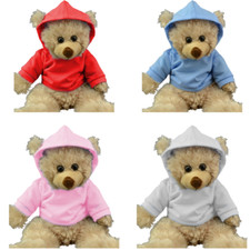 HOODIE - pink,blue,red,white -16"/40cm TEDDY BEAR CLOTHES / BUILD A TEDDY BEAR