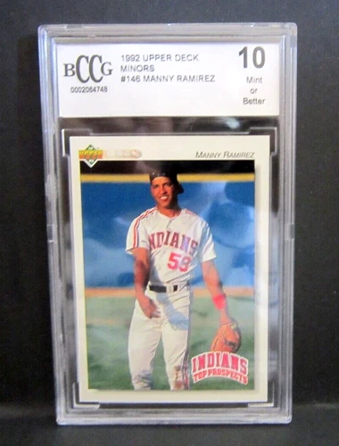 Manny Ramirez RC 1992 Upper Deck Minors Rookie#146 BCCG10!Indians OF RC GOAT - Picture 1 of 2