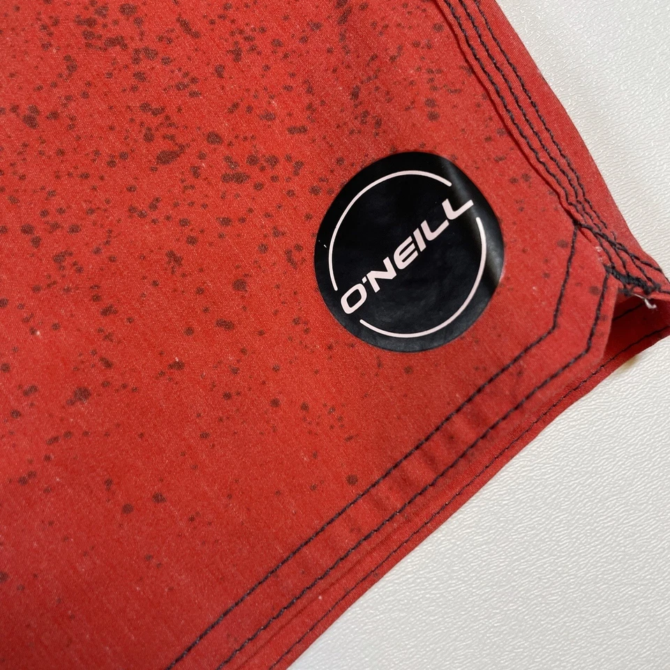 Pantalones Cortos de Tabla O'Neill Para Hombre 33 Rojo Blanco Azul Rayas Rendimiento Surfista al Aire Libre Foto 4 de 4