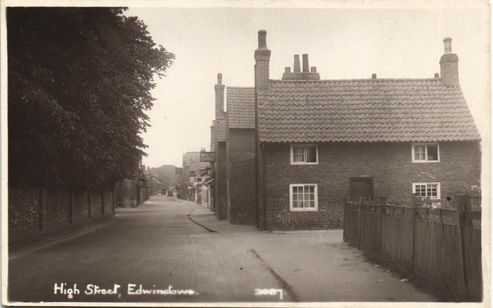 Edwinstowe between Ollerton & Mansfield. High Street 3087 by R.Sneath