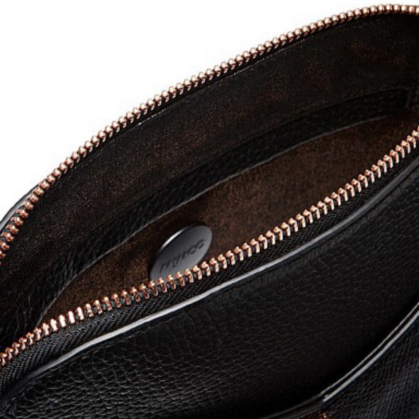 MIMCO Black DVine Sling Cross Body Hip Bag Clutch BNWT Rose Gold RRP