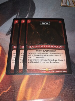Argent Saga Singles - Blazewalker Warrior, Fang x3 - Revelations - 012 - Playset