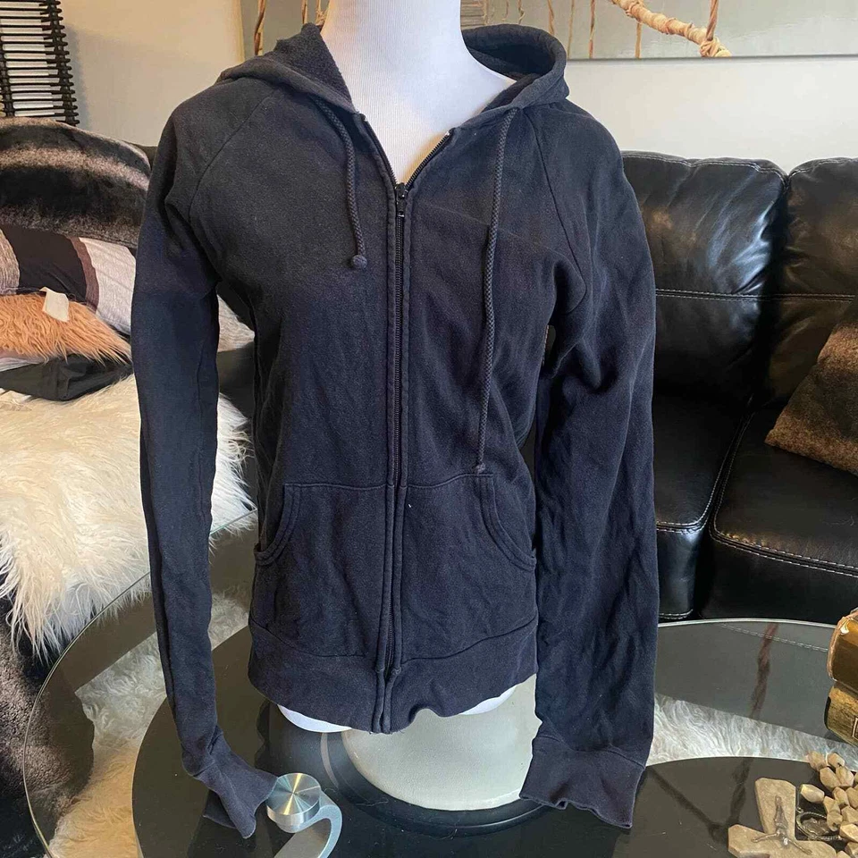 BELIEVE Sudadera con Capucha Mujer Cremallera Negra Foto 2 de 2