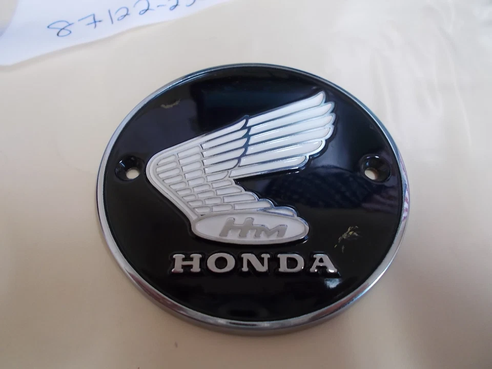 NOS 原始设备制造商本田 L 油箱徽章 1961 - 1969 CA175 CB77 CL77 SS125A 87122-230-010 — 第 2/4 张图片