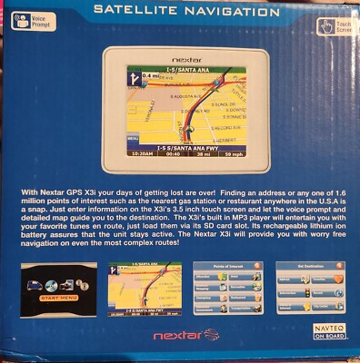 NEXTAR SATELLITE NAVIGATION SYSTEM - NEW - X3i - 3.5 Touch Screen