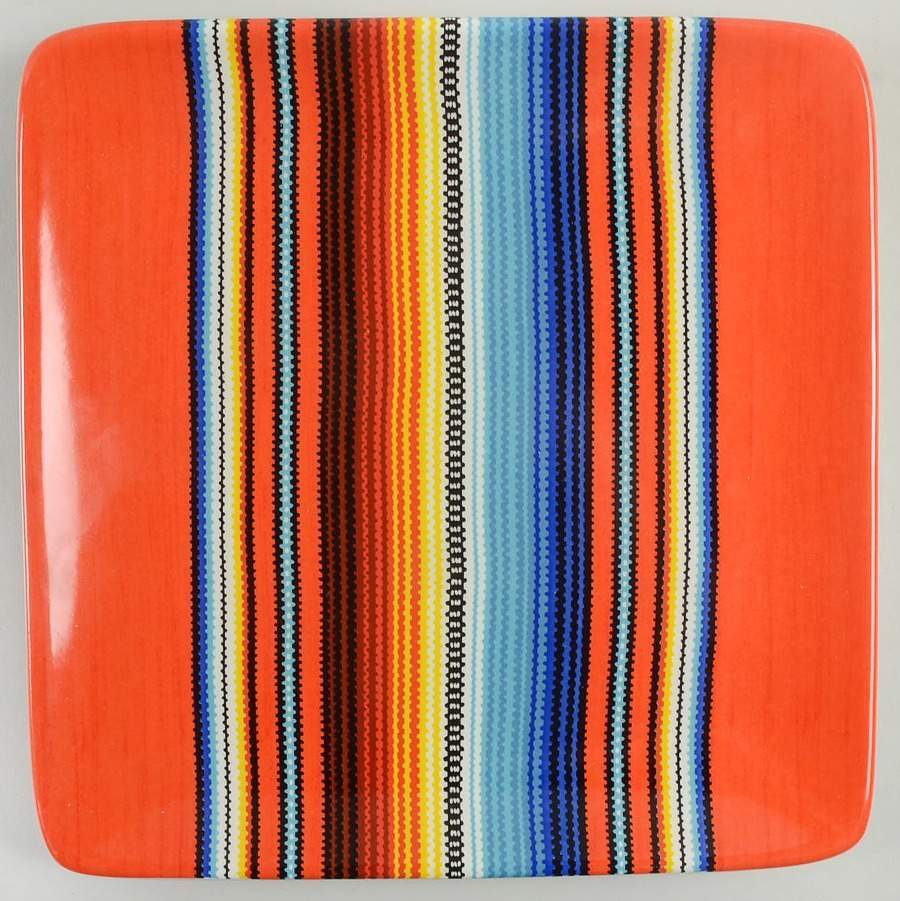 Certified International Pinata Square Salad Dessert Plate 11203844