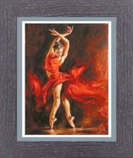SPANISH DANCER SPAIN FLAMENCO BOLERO FRAMED PRINT PICTURE - 3 FRAME COLOURS 323