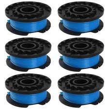 6pack For Greenworks Weed Eater 29252 29092 0.065" Trimmer Spool Line 3411546A-6