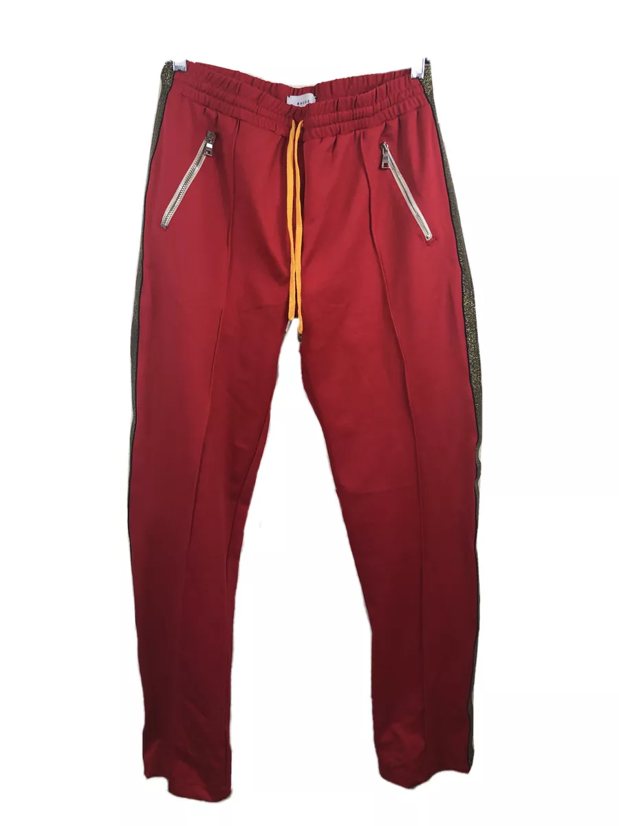 Green pants hotsell with red stripe