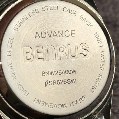 Benrus Advance Men BNW25400W Fashion Two Tone Expansion Quartz