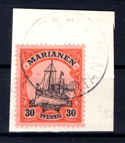 Mariana Islands 12 Splendido Su Timbrato Luxury Letter Piece (AA7006
